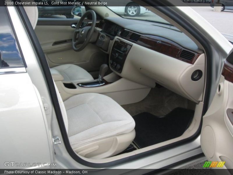 Gold Mist Metallic / Neutral Beige 2008 Chevrolet Impala LS