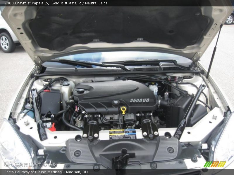 Gold Mist Metallic / Neutral Beige 2008 Chevrolet Impala LS