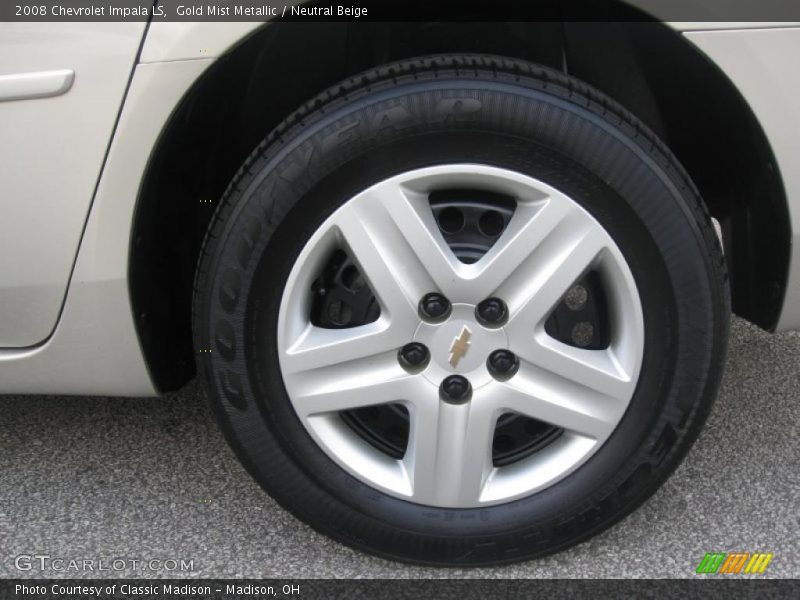 Gold Mist Metallic / Neutral Beige 2008 Chevrolet Impala LS