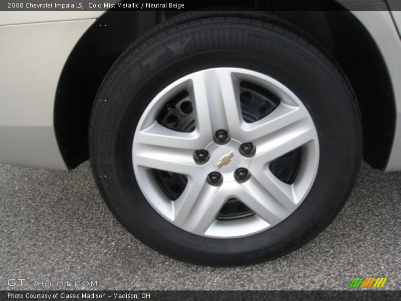Gold Mist Metallic / Neutral Beige 2008 Chevrolet Impala LS