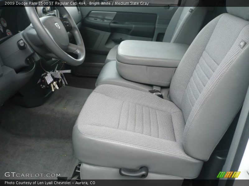 Bright White / Medium Slate Gray 2009 Dodge Ram 2500 ST Regular Cab 4x4