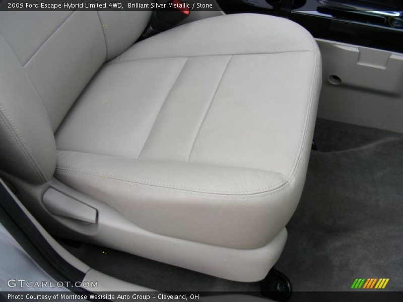 Brilliant Silver Metallic / Stone 2009 Ford Escape Hybrid Limited 4WD