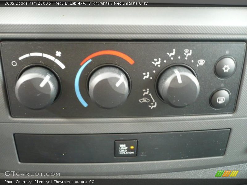 Bright White / Medium Slate Gray 2009 Dodge Ram 2500 ST Regular Cab 4x4