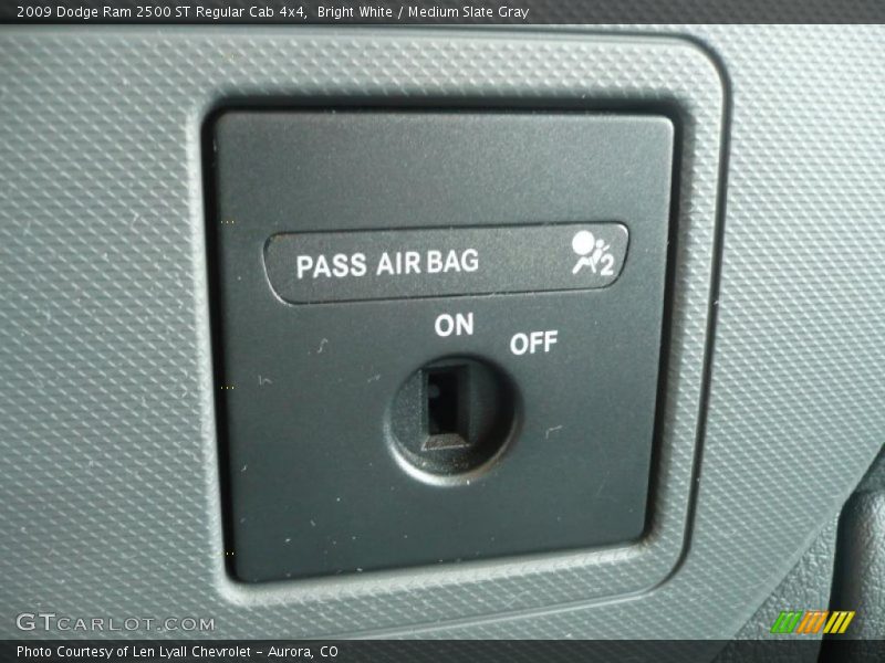 Bright White / Medium Slate Gray 2009 Dodge Ram 2500 ST Regular Cab 4x4