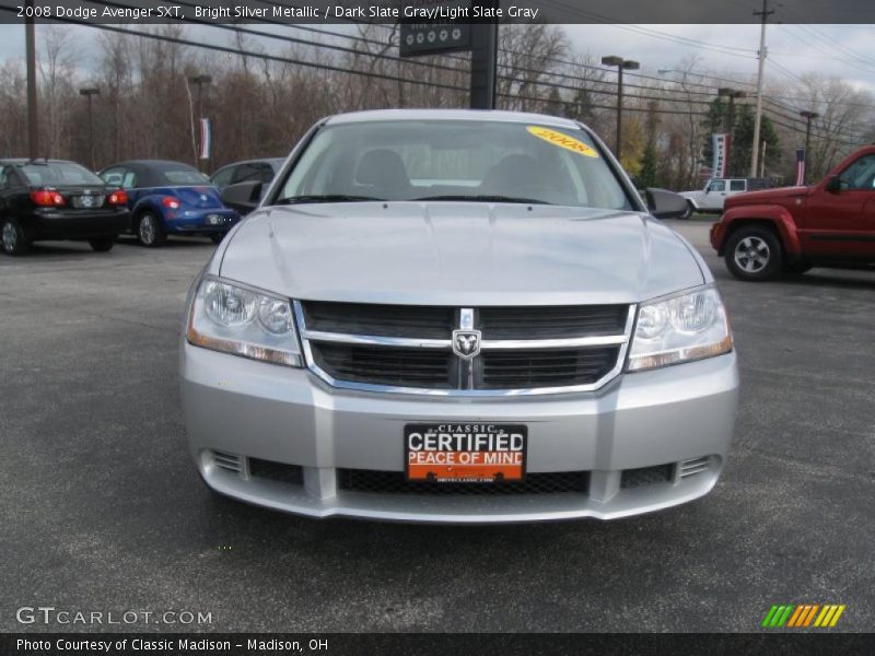 Bright Silver Metallic / Dark Slate Gray/Light Slate Gray 2008 Dodge Avenger SXT
