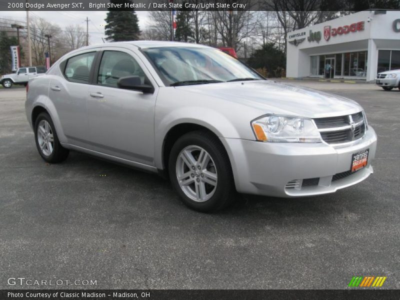Bright Silver Metallic / Dark Slate Gray/Light Slate Gray 2008 Dodge Avenger SXT