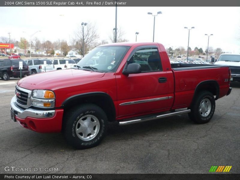  2004 Sierra 1500 SLE Regular Cab 4x4 Fire Red