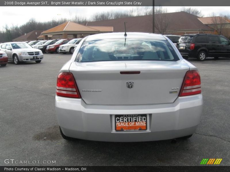 Bright Silver Metallic / Dark Slate Gray/Light Slate Gray 2008 Dodge Avenger SXT