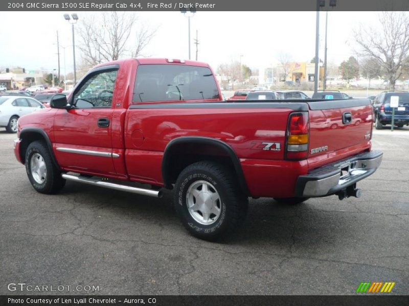 Fire Red / Dark Pewter 2004 GMC Sierra 1500 SLE Regular Cab 4x4