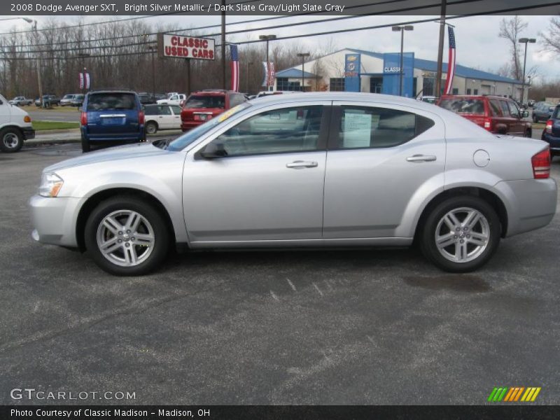 Bright Silver Metallic / Dark Slate Gray/Light Slate Gray 2008 Dodge Avenger SXT