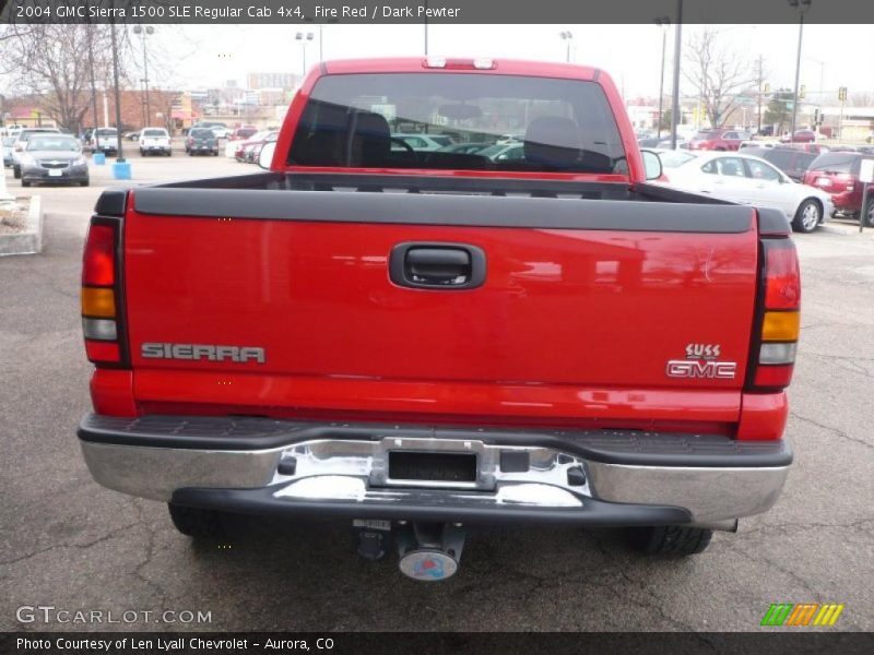 Fire Red / Dark Pewter 2004 GMC Sierra 1500 SLE Regular Cab 4x4