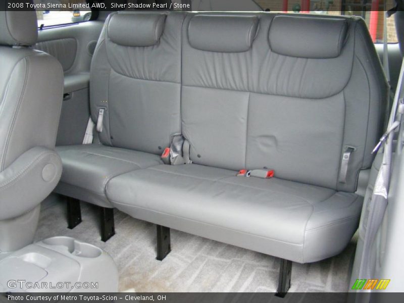 Silver Shadow Pearl / Stone 2008 Toyota Sienna Limited AWD