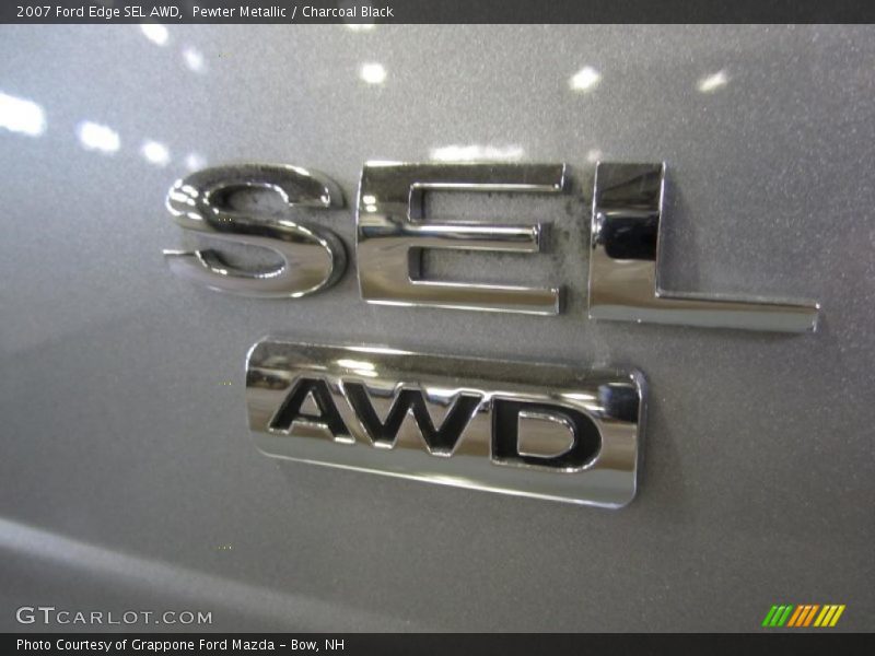 Pewter Metallic / Charcoal Black 2007 Ford Edge SEL AWD
