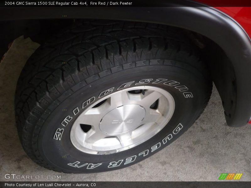 Fire Red / Dark Pewter 2004 GMC Sierra 1500 SLE Regular Cab 4x4