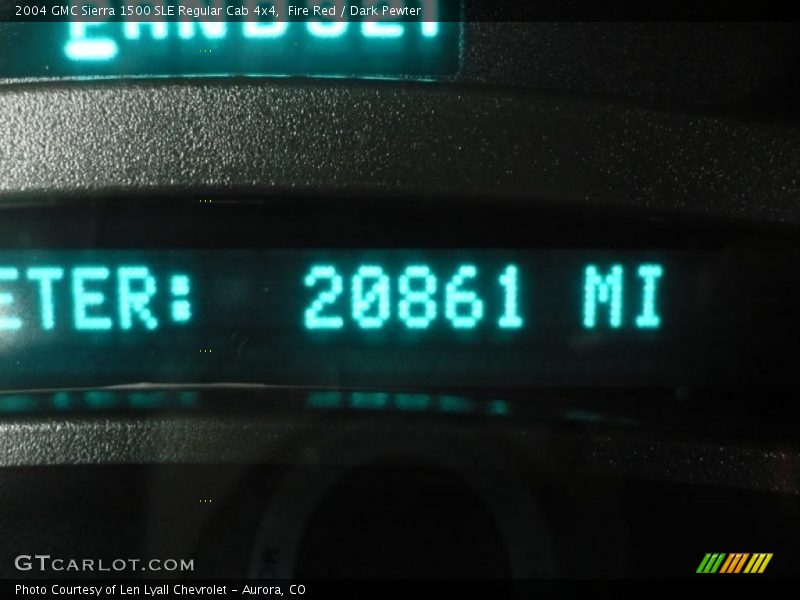 Fire Red / Dark Pewter 2004 GMC Sierra 1500 SLE Regular Cab 4x4