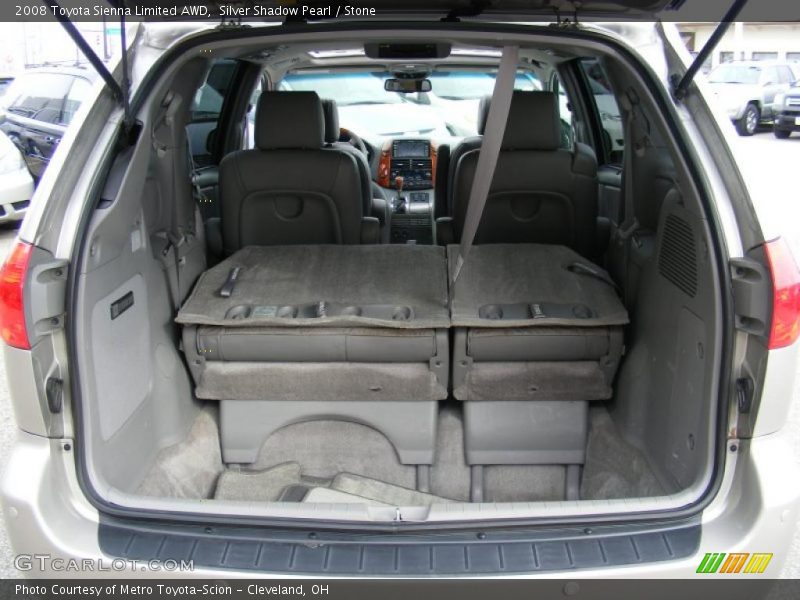 Silver Shadow Pearl / Stone 2008 Toyota Sienna Limited AWD