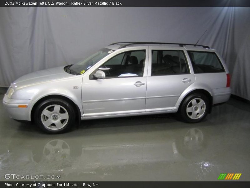 Reflex Silver Metallic / Black 2002 Volkswagen Jetta GLS Wagon