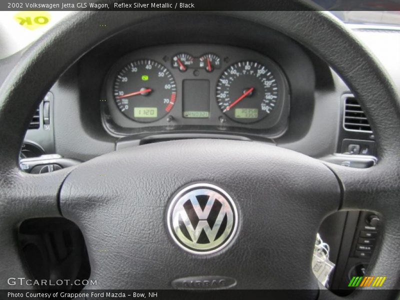 Reflex Silver Metallic / Black 2002 Volkswagen Jetta GLS Wagon