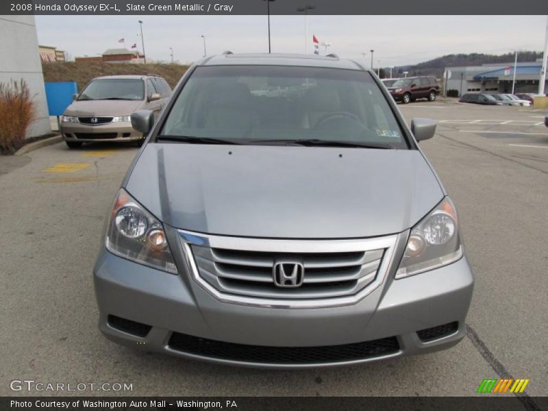 Slate Green Metallic / Gray 2008 Honda Odyssey EX-L