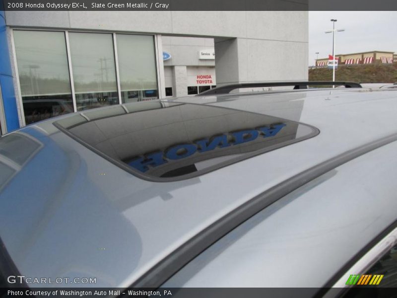 Slate Green Metallic / Gray 2008 Honda Odyssey EX-L