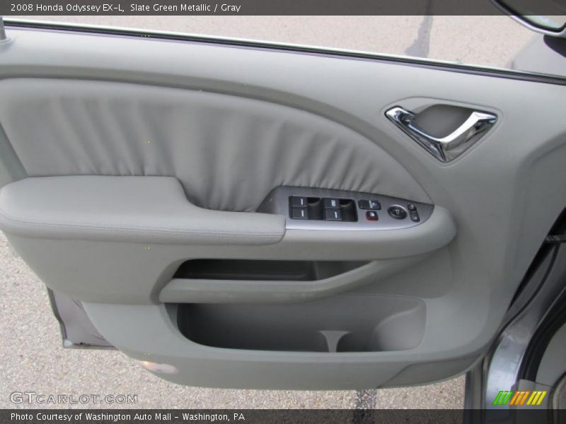 Slate Green Metallic / Gray 2008 Honda Odyssey EX-L