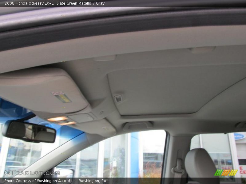 Slate Green Metallic / Gray 2008 Honda Odyssey EX-L