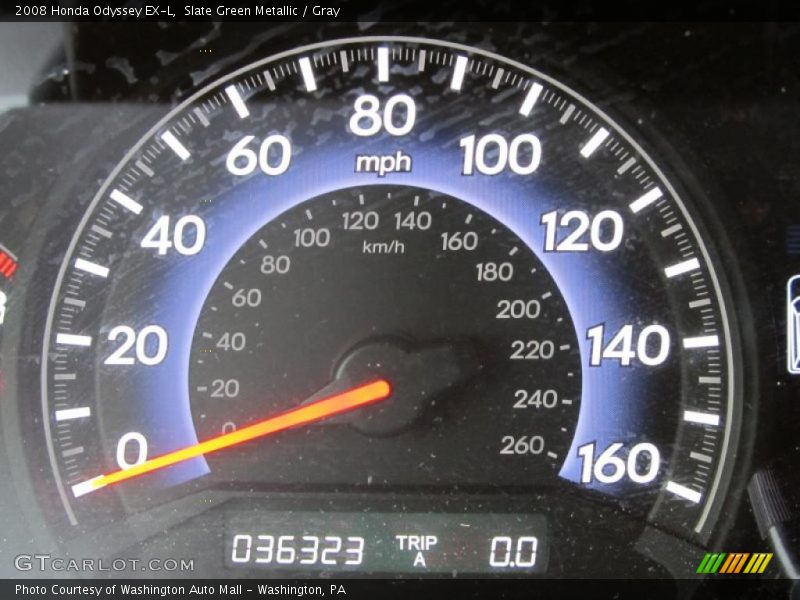 Slate Green Metallic / Gray 2008 Honda Odyssey EX-L