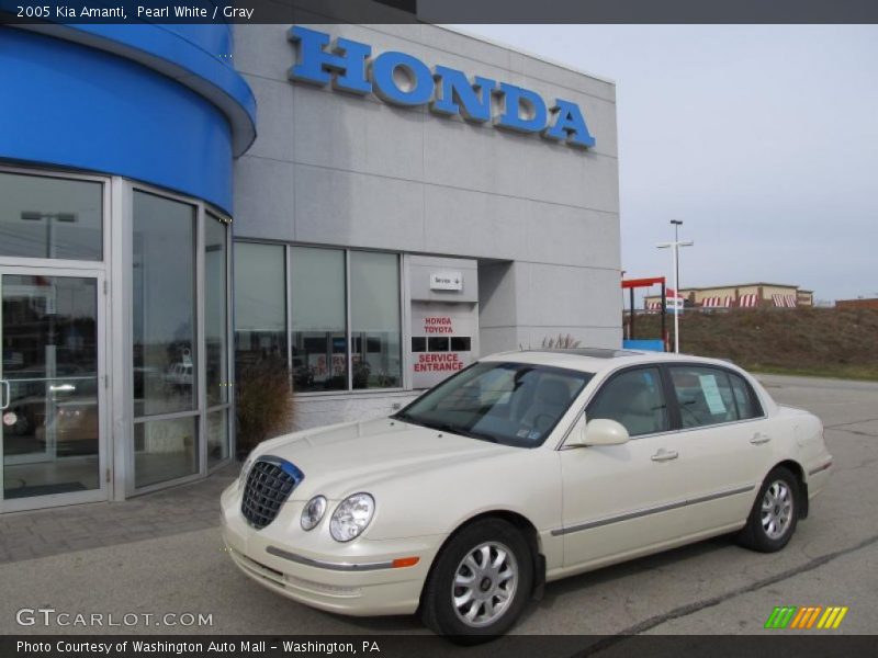 Pearl White / Gray 2005 Kia Amanti