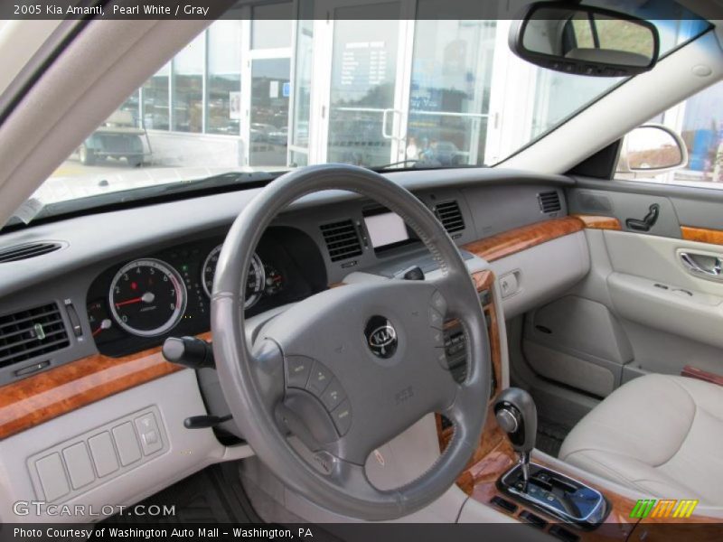 Pearl White / Gray 2005 Kia Amanti