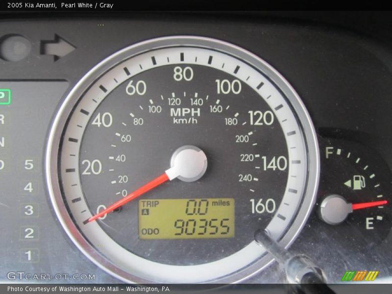 Pearl White / Gray 2005 Kia Amanti