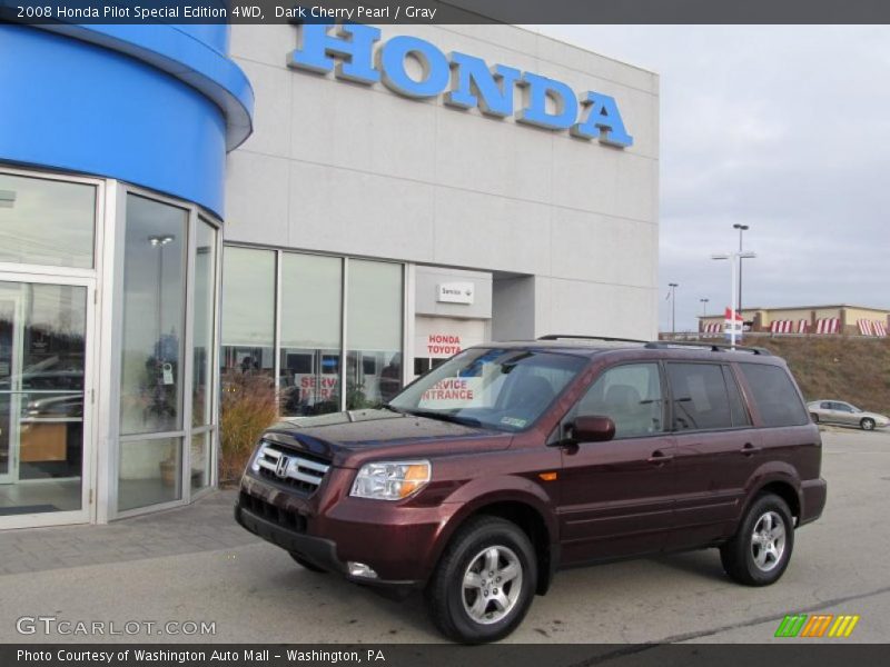 Dark Cherry Pearl / Gray 2008 Honda Pilot Special Edition 4WD