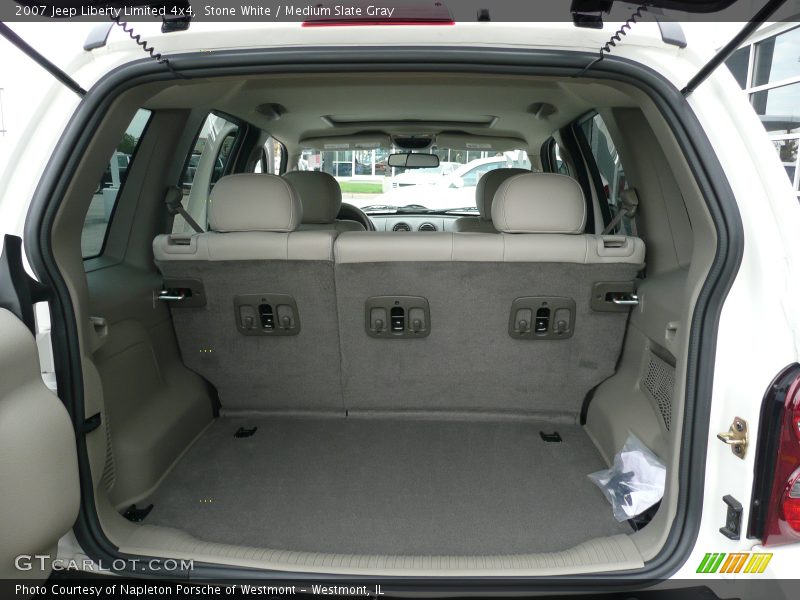 Stone White / Medium Slate Gray 2007 Jeep Liberty Limited 4x4