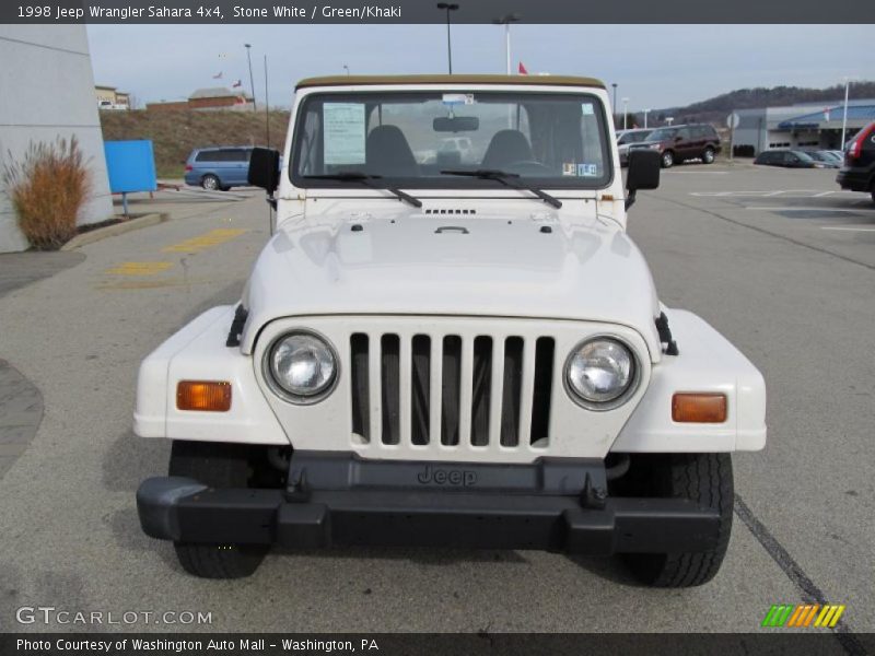 Stone White / Green/Khaki 1998 Jeep Wrangler Sahara 4x4