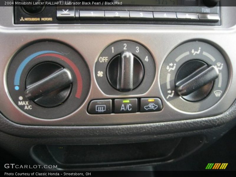 Controls of 2004 Lancer RALLIART
