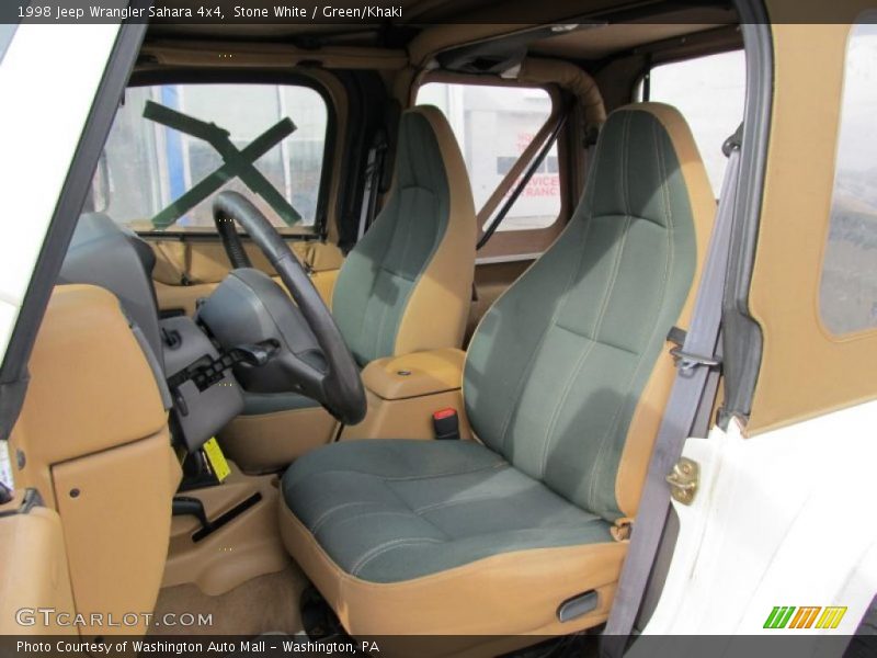  1998 Wrangler Sahara 4x4 Green/Khaki Interior