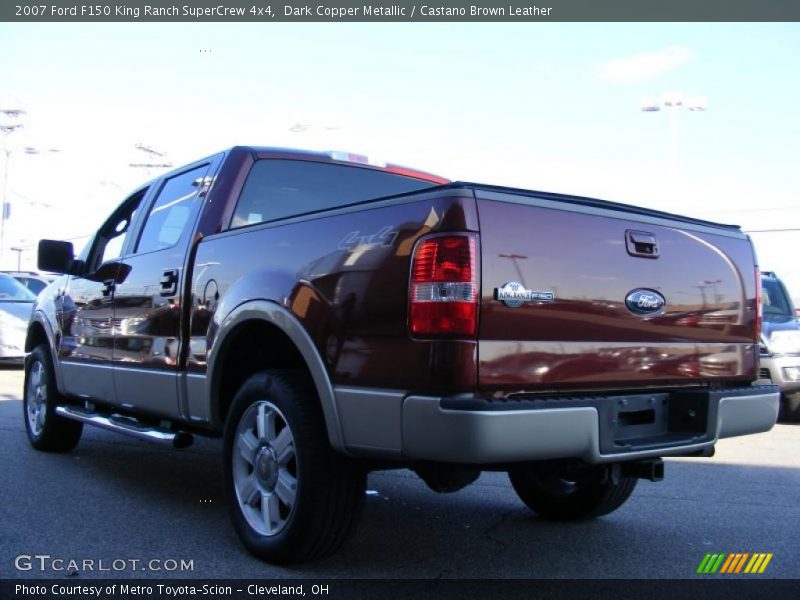 Dark Copper Metallic / Castano Brown Leather 2007 Ford F150 King Ranch SuperCrew 4x4