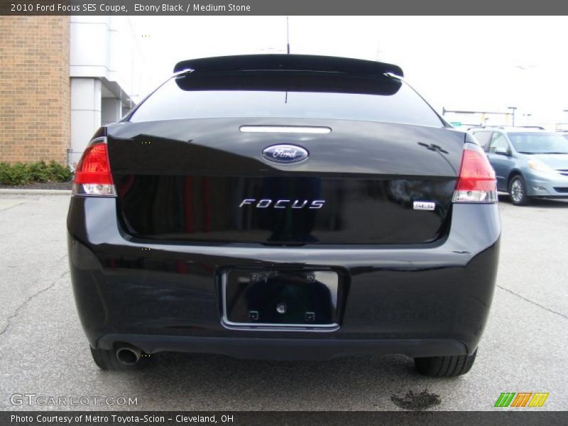 Ebony Black / Medium Stone 2010 Ford Focus SES Coupe