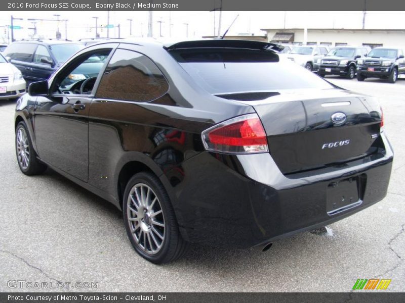Ebony Black / Medium Stone 2010 Ford Focus SES Coupe