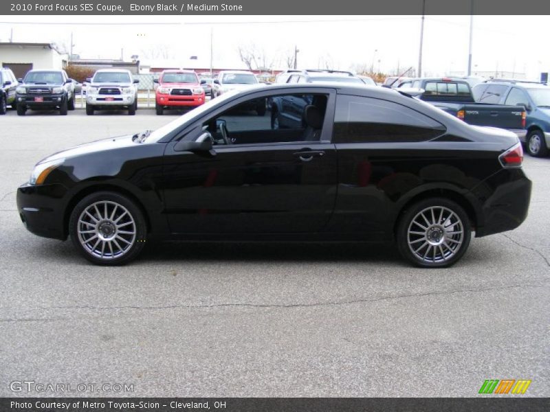 Ebony Black / Medium Stone 2010 Ford Focus SES Coupe