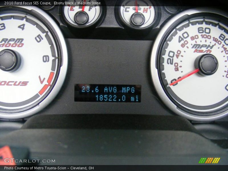 Ebony Black / Medium Stone 2010 Ford Focus SES Coupe