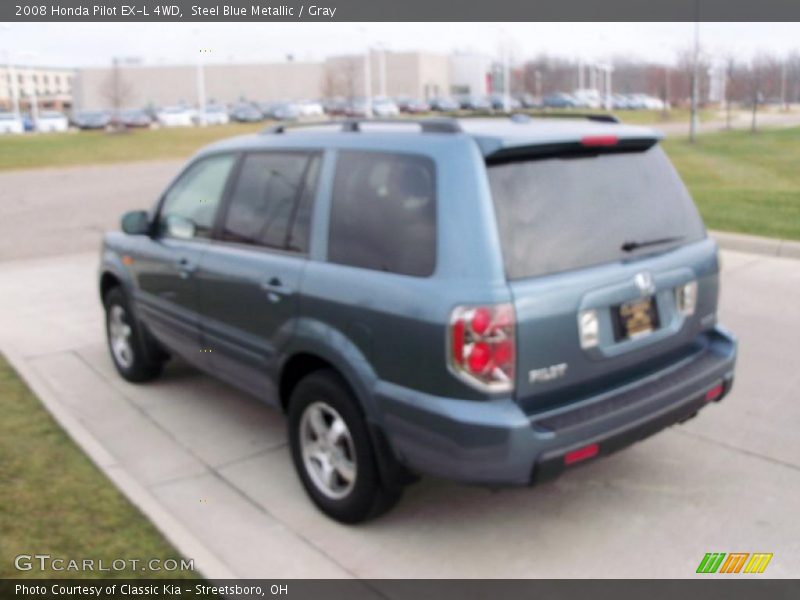 Steel Blue Metallic / Gray 2008 Honda Pilot EX-L 4WD