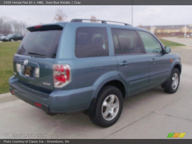 Steel Blue Metallic / Gray 2008 Honda Pilot EX-L 4WD