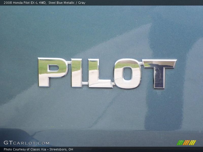 Steel Blue Metallic / Gray 2008 Honda Pilot EX-L 4WD