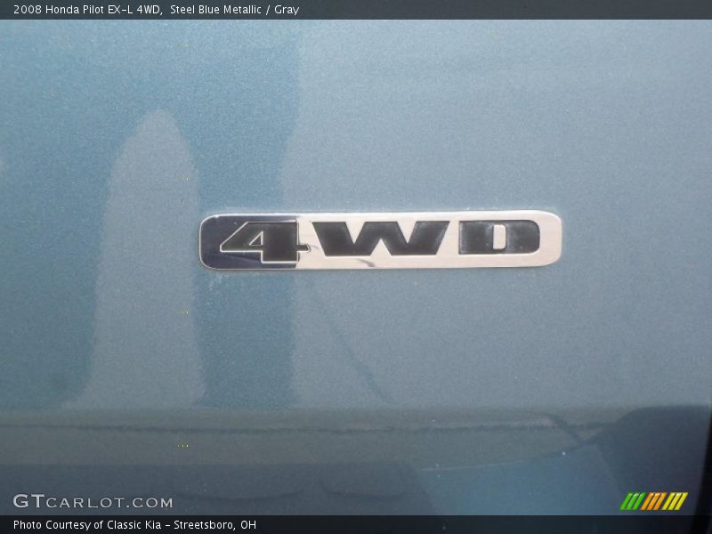 Steel Blue Metallic / Gray 2008 Honda Pilot EX-L 4WD