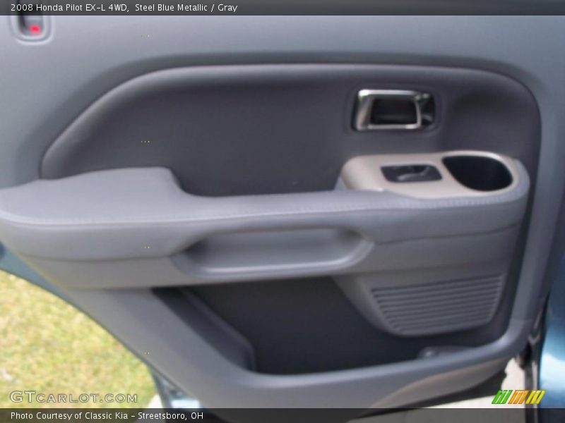 Steel Blue Metallic / Gray 2008 Honda Pilot EX-L 4WD