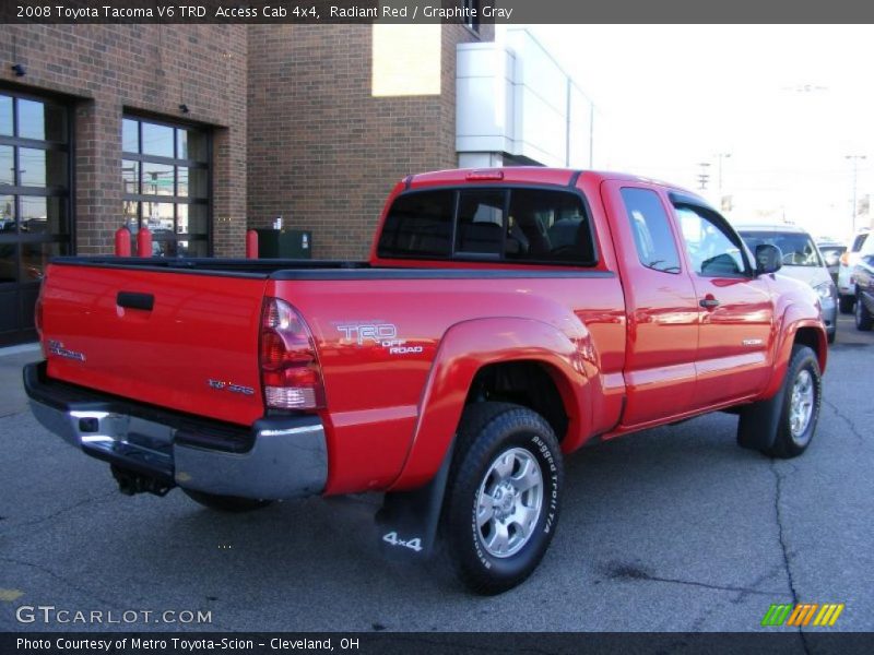Radiant Red / Graphite Gray 2008 Toyota Tacoma V6 TRD  Access Cab 4x4