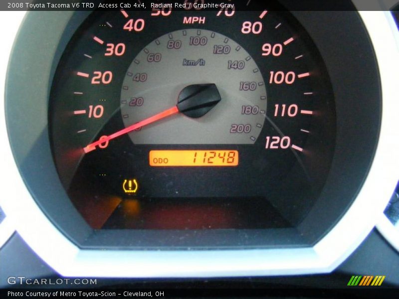 Radiant Red / Graphite Gray 2008 Toyota Tacoma V6 TRD  Access Cab 4x4