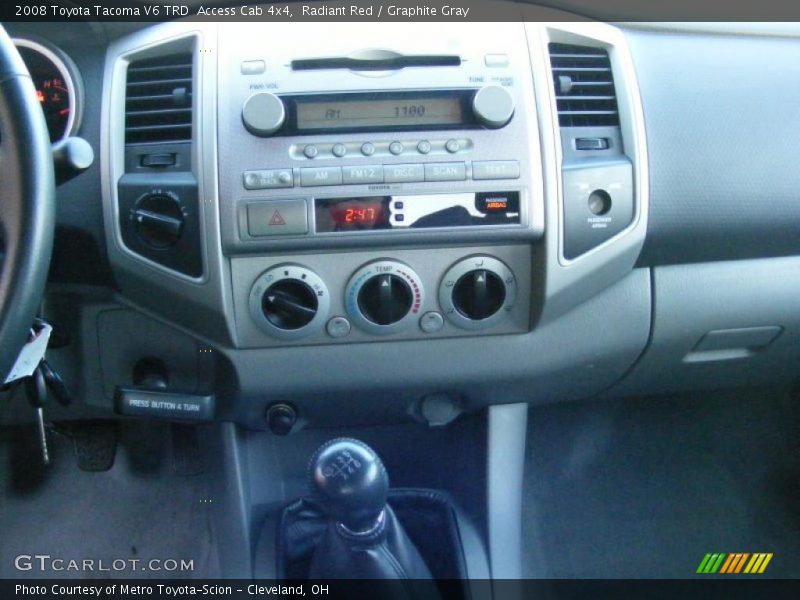 Radiant Red / Graphite Gray 2008 Toyota Tacoma V6 TRD  Access Cab 4x4