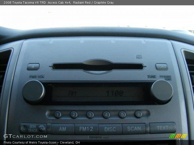 Radiant Red / Graphite Gray 2008 Toyota Tacoma V6 TRD  Access Cab 4x4
