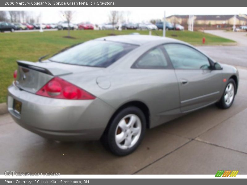 Spruce Green Metallic / Graystone 2000 Mercury Cougar V6